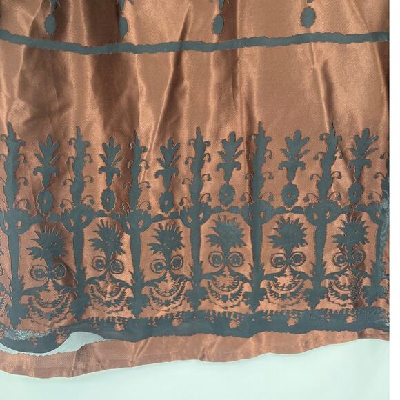 Vtg 90s Chico's Design Tunic Button Top Sz 2 Boho Sheer Burnout Whimsigoth Art - Picture 8 of 12